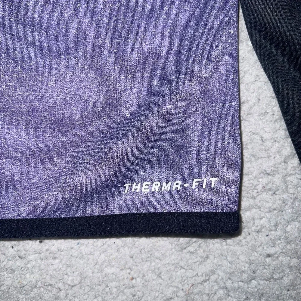 Nike Hoodie Women's Sz S Purple Fleece Therma Thumbhole Center Swoosh 695596-526